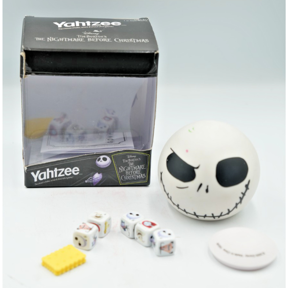 Yahtzee‎ Jack Skellington Nightmare Before Christmas Disney Dice Game